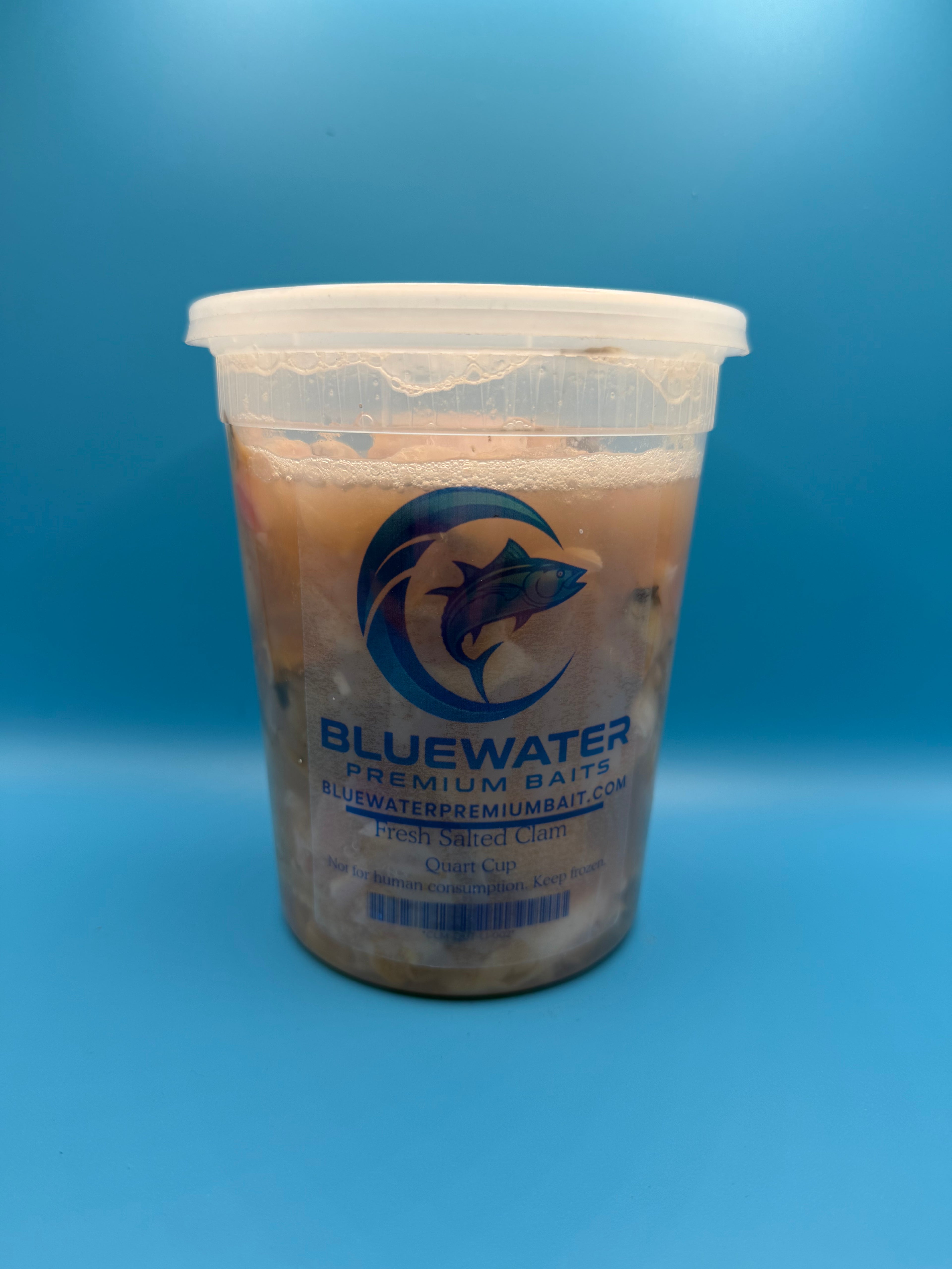 Fresh Clam Meat Salted- 15 Quarts per Case (Bluewater Premium Baits Brand)